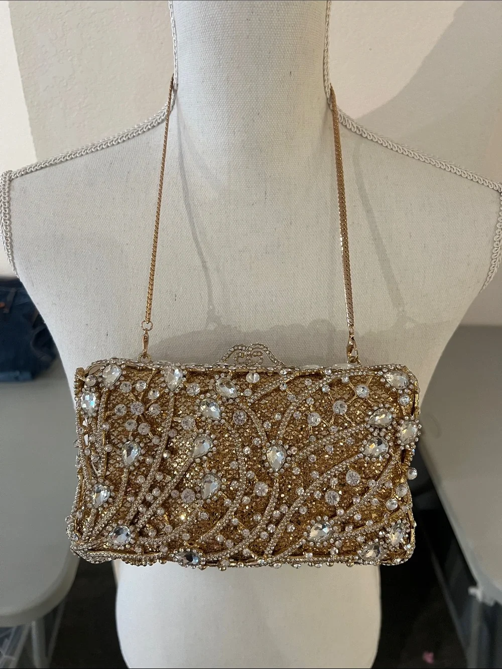Gold Jeweled Minaudieres